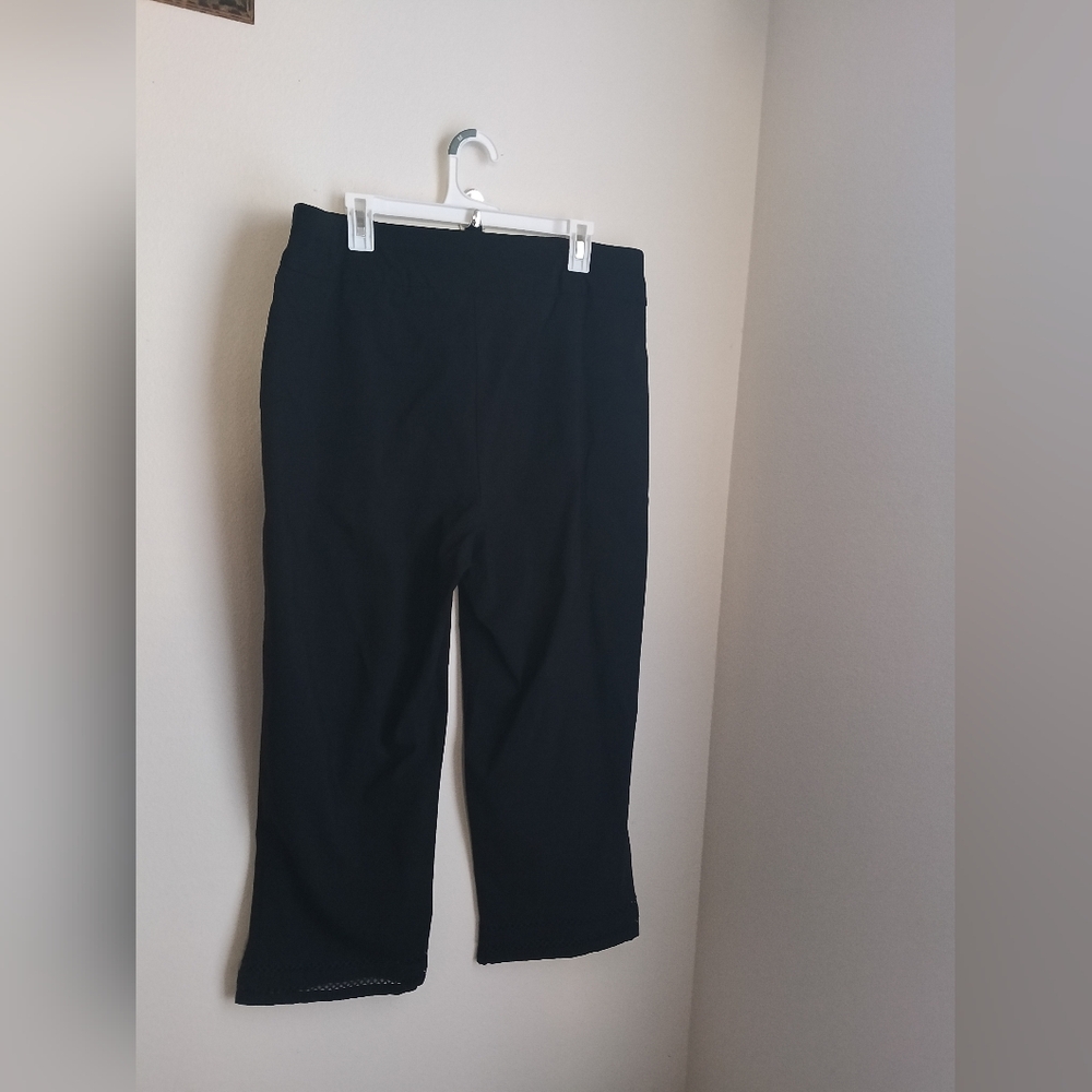 Allison Daley Pants Women 18W Black Vacation Resort Travel Academia Versatile - Picture 4 of 4